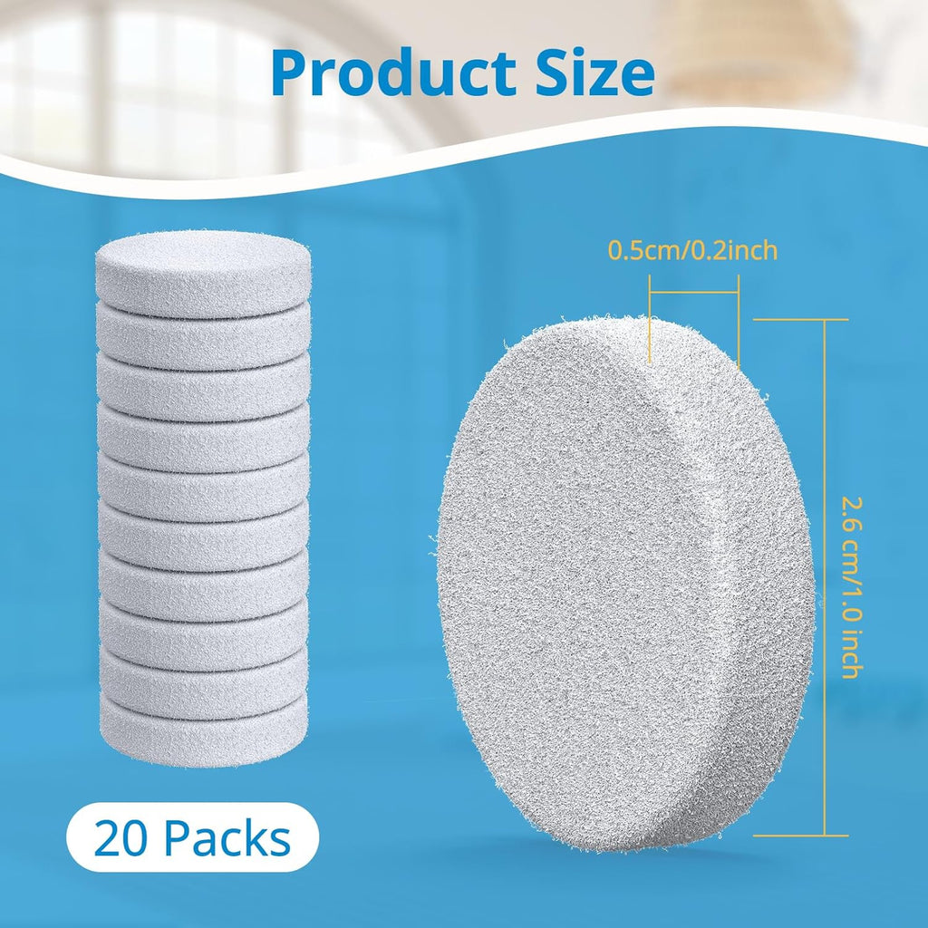 20 Pack Core Mini Aroma Pads Replacement for LEVOIT LV-H128 Essential Oil Replacement Aromatherapy Refill Pads Compatible with LEVOIT Core Mini & LV-H128 Air Purifier, White