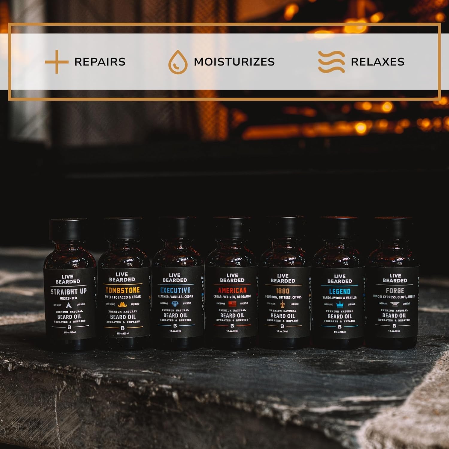 : Premium All-Natural Beard Care for Men - Jojoba Beard Oil for Dry Flaky Skin, 1 Fl Oz, Made in the USA, Executive Scented with Cedar and Vanilla